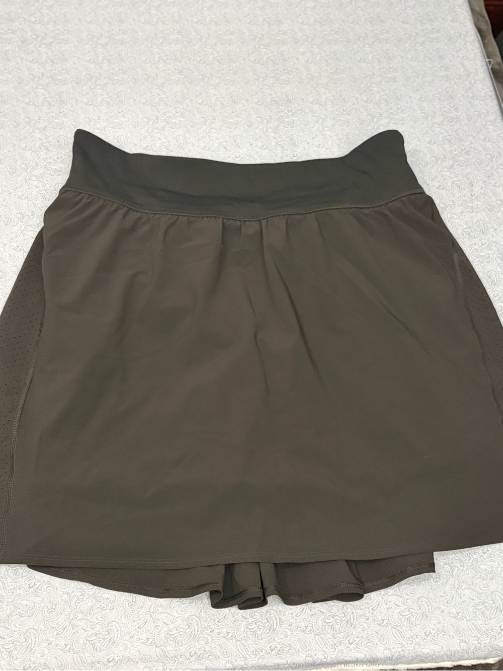 SPANX Black Athletic Skort with Built-In Shorts 1X